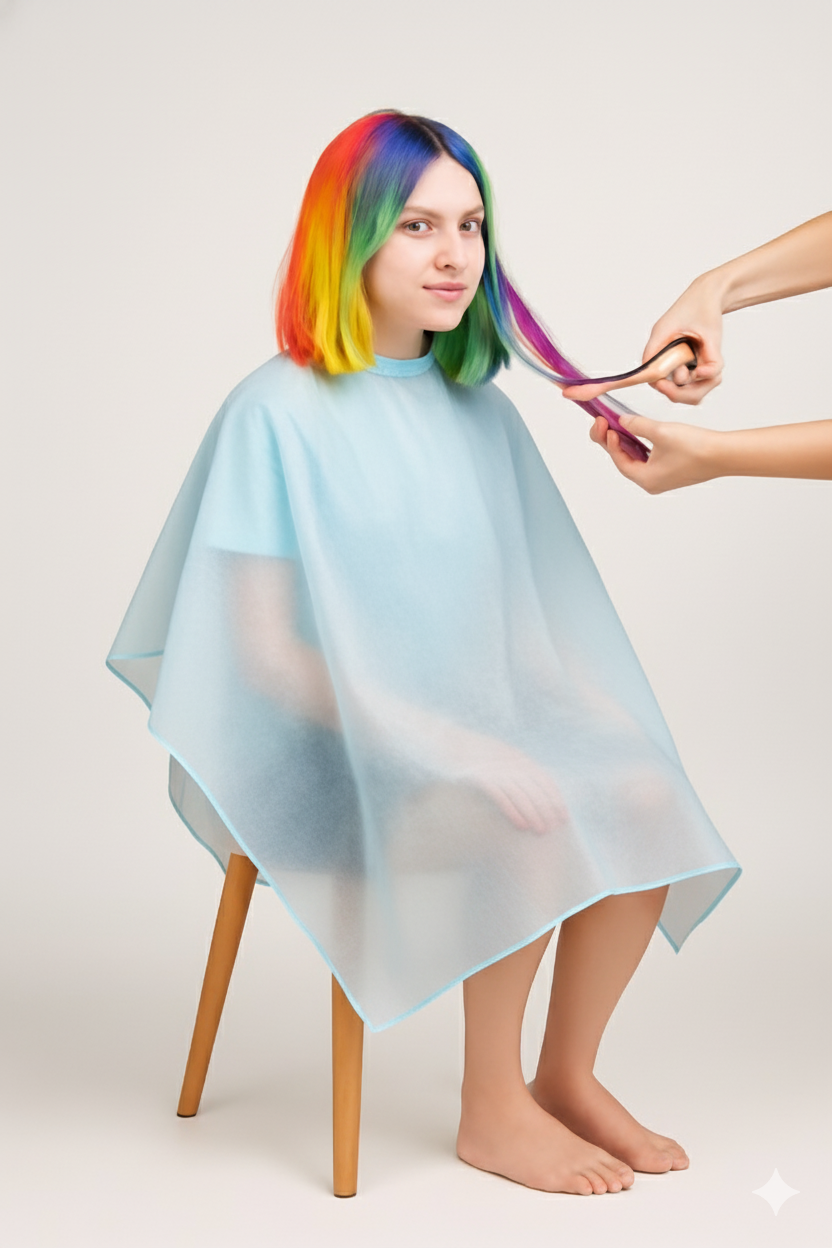Hair Cutting Aprons BLUE (PACK OF 25)