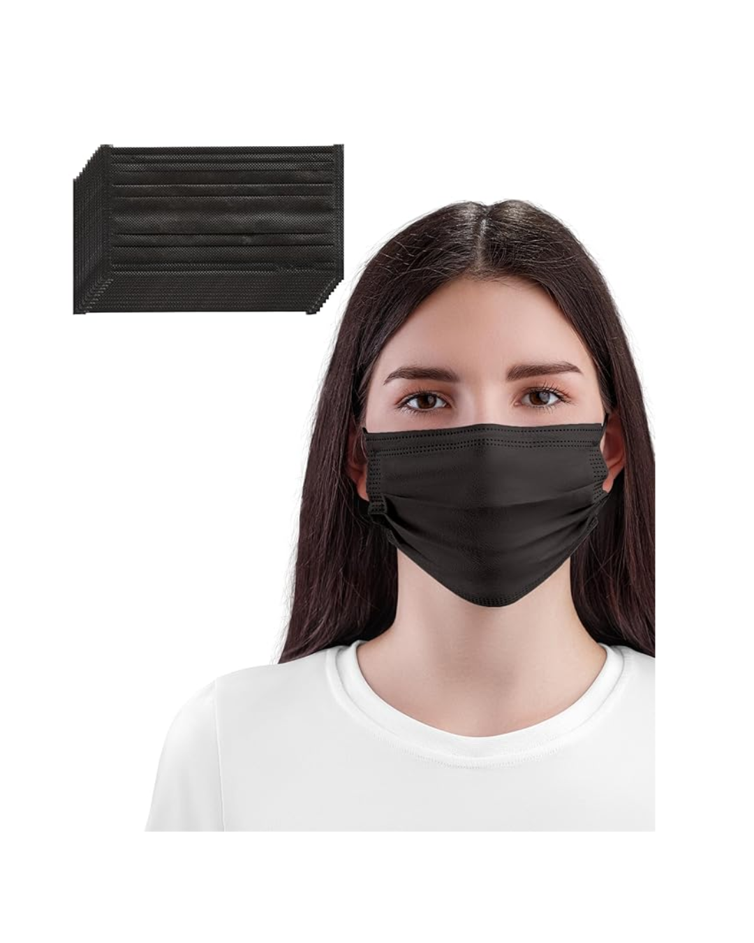 Face Mask – 3 Ply Black (Pack of 100)