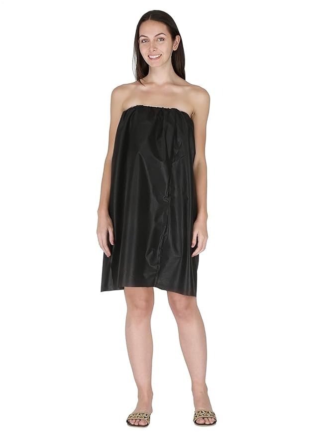 Half Gown BLACK (PACK OF 25)